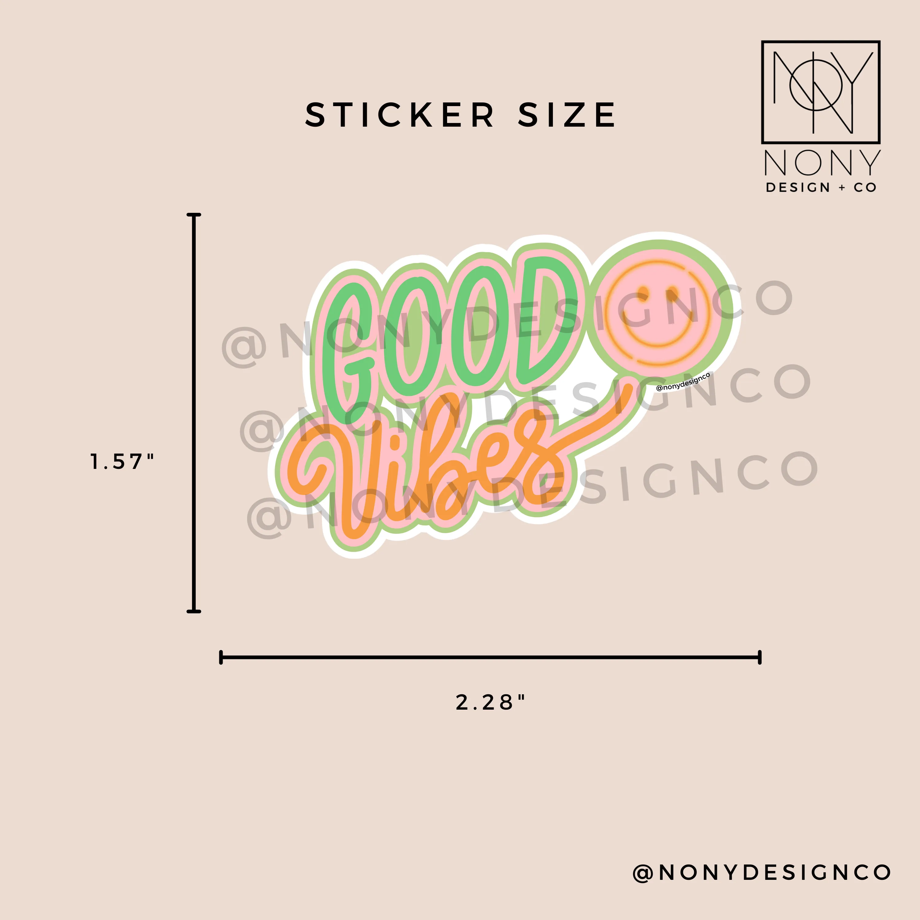 Good Vibes Die Cut Sticker