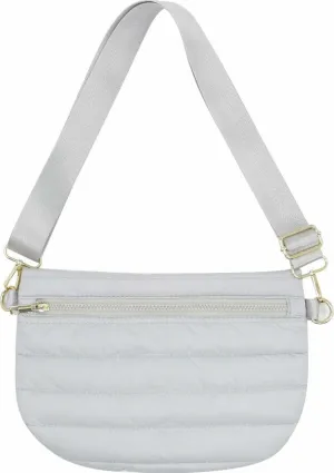 Gray Crossbody Puffer