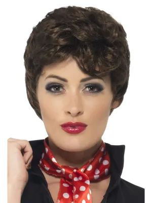 Grease Rizzo Brown Wig