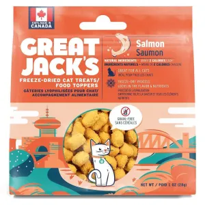Great Jack's Salmon Freeze-Dried Grain-Free Cat Treats