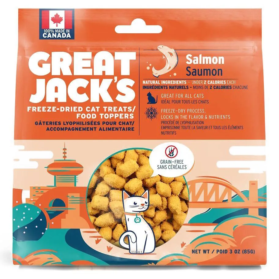 Great Jack's Salmon Freeze-Dried Grain-Free Cat Treats