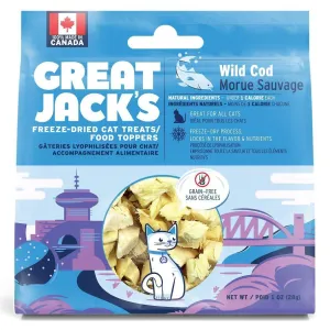 Great Jack's Wild Cod Freeze-Dried Grain-Free Cat Treats