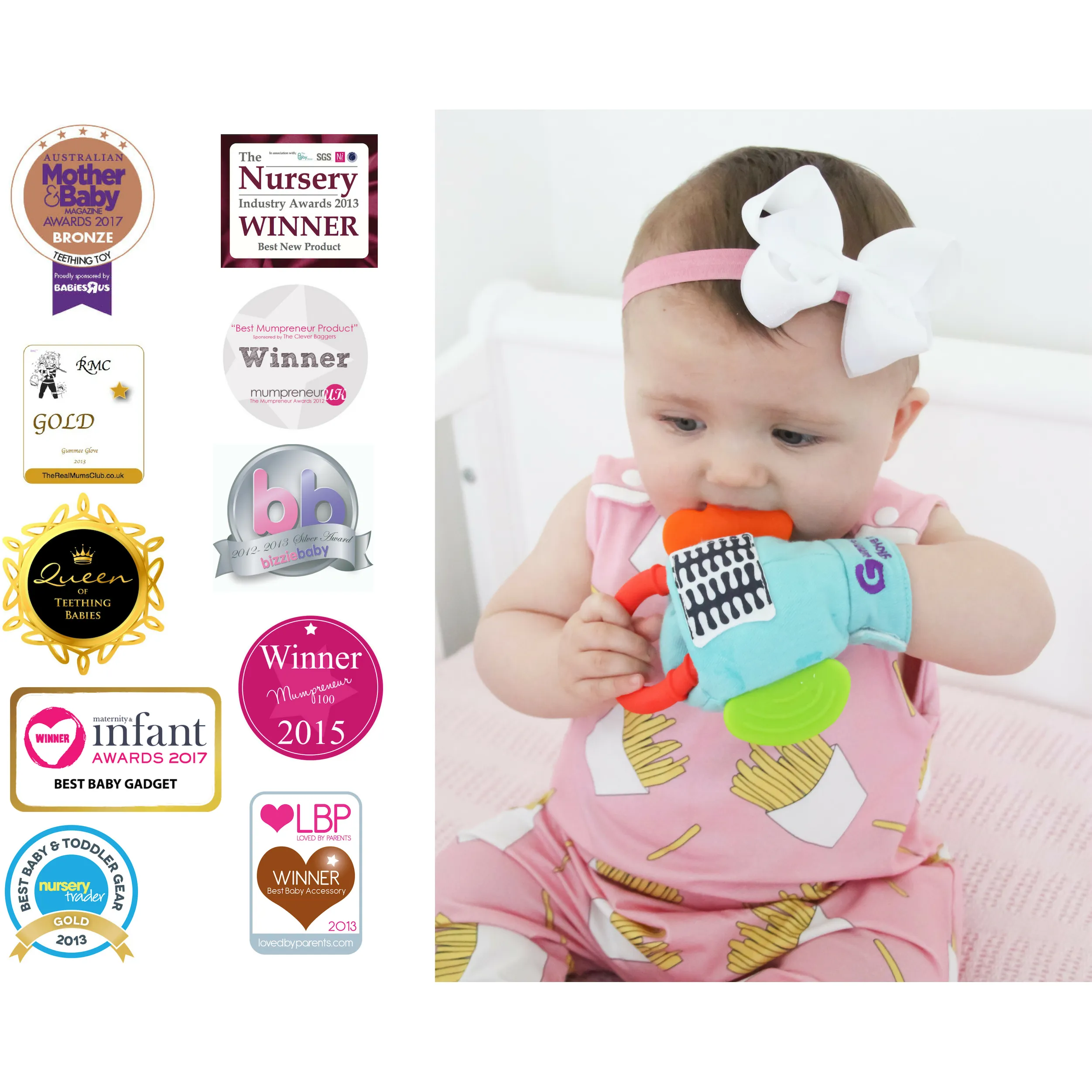 Gummee Follow On Pack - Gummee Glove Plus and Molar Mallet