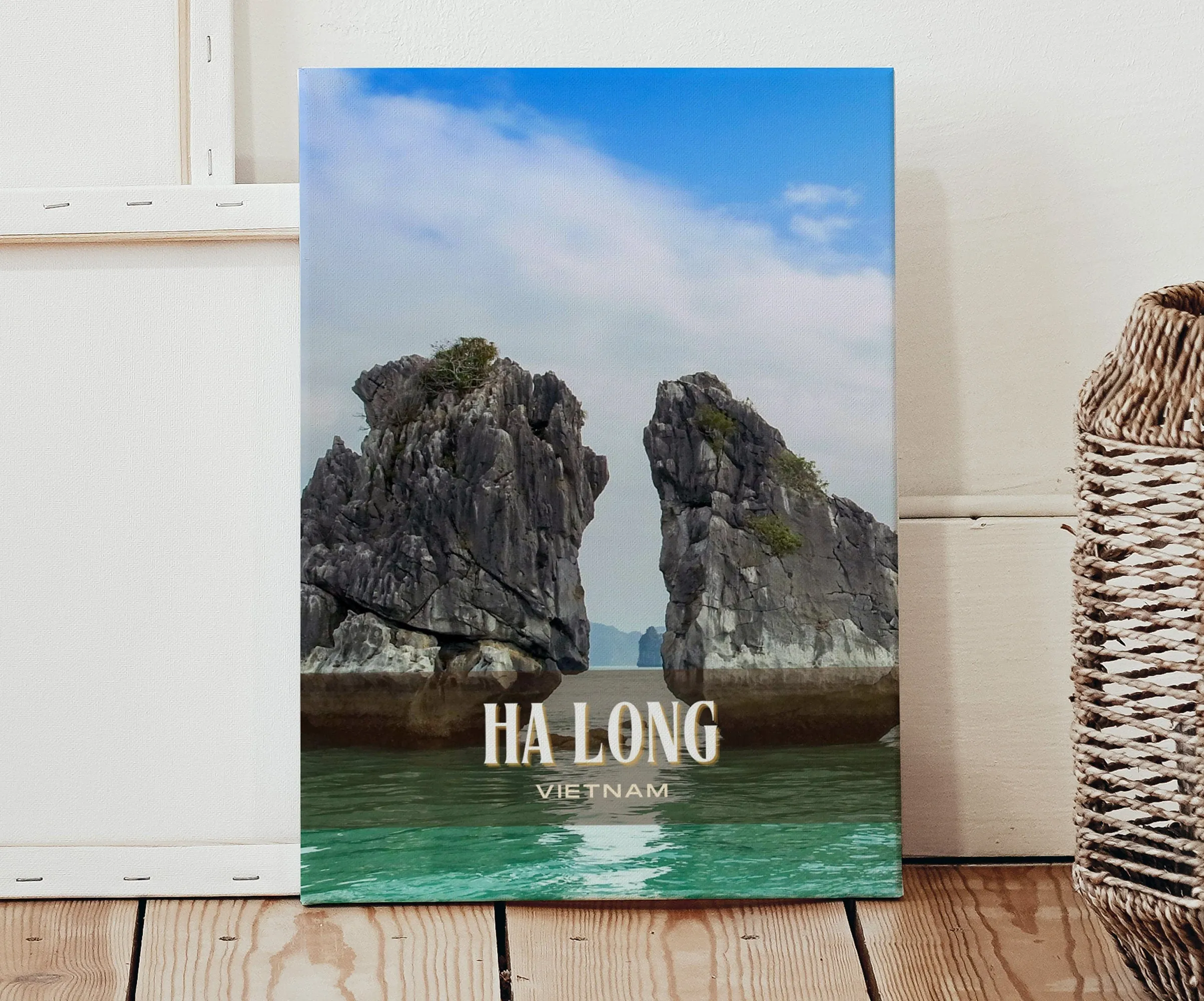 Ha Long Retro Wall Art, Vietnam