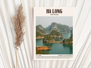 Ha Long Vintage Wall Art, Vietnam
