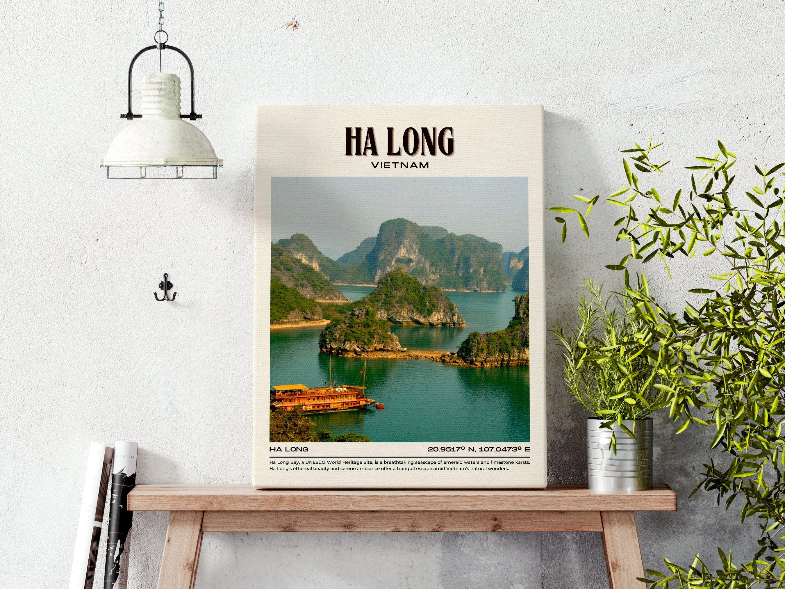 Ha Long Vintage Wall Art, Vietnam