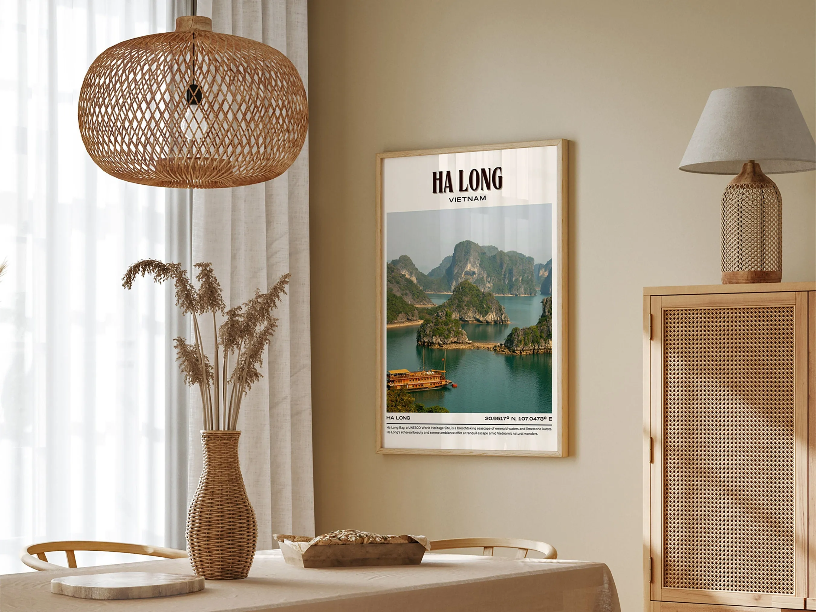 Ha Long Vintage Wall Art, Vietnam