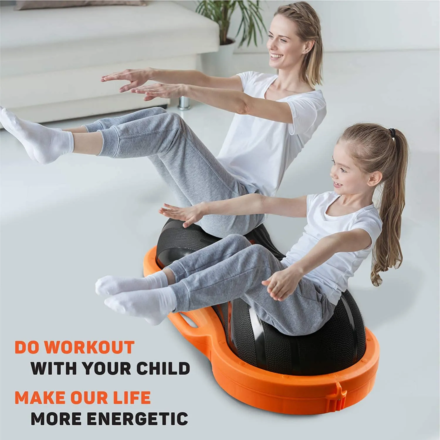 Half Peanut Balance Trainer Ball, 40 in, for Full Body Workout