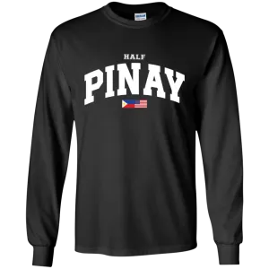 Half Pinay FILAM Flag Youth Long Sleeve T-Shirt