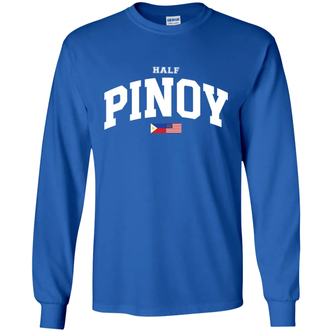 Half Pinoy FILAM Flag Youth Long Sleeve T-Shirt