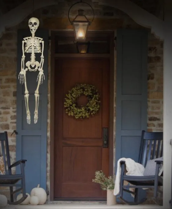 Halloween White Faux Skeleton Decoration