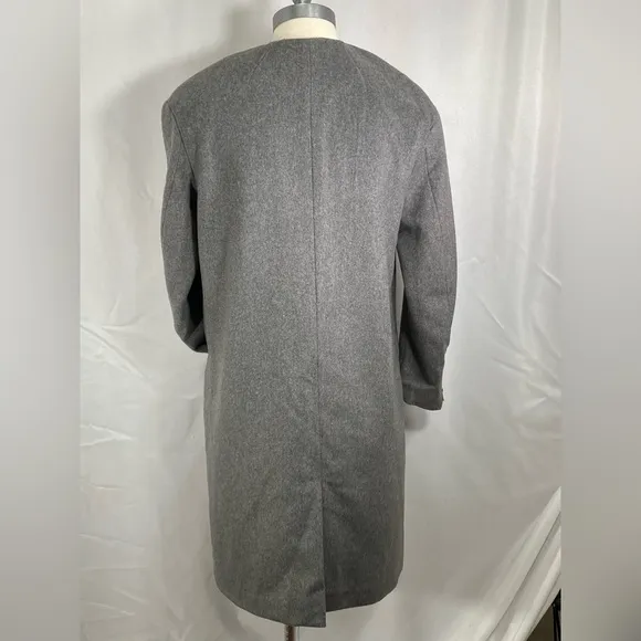 H&amp;M wool blend winter knee length coat  formal office career preppy classic 4