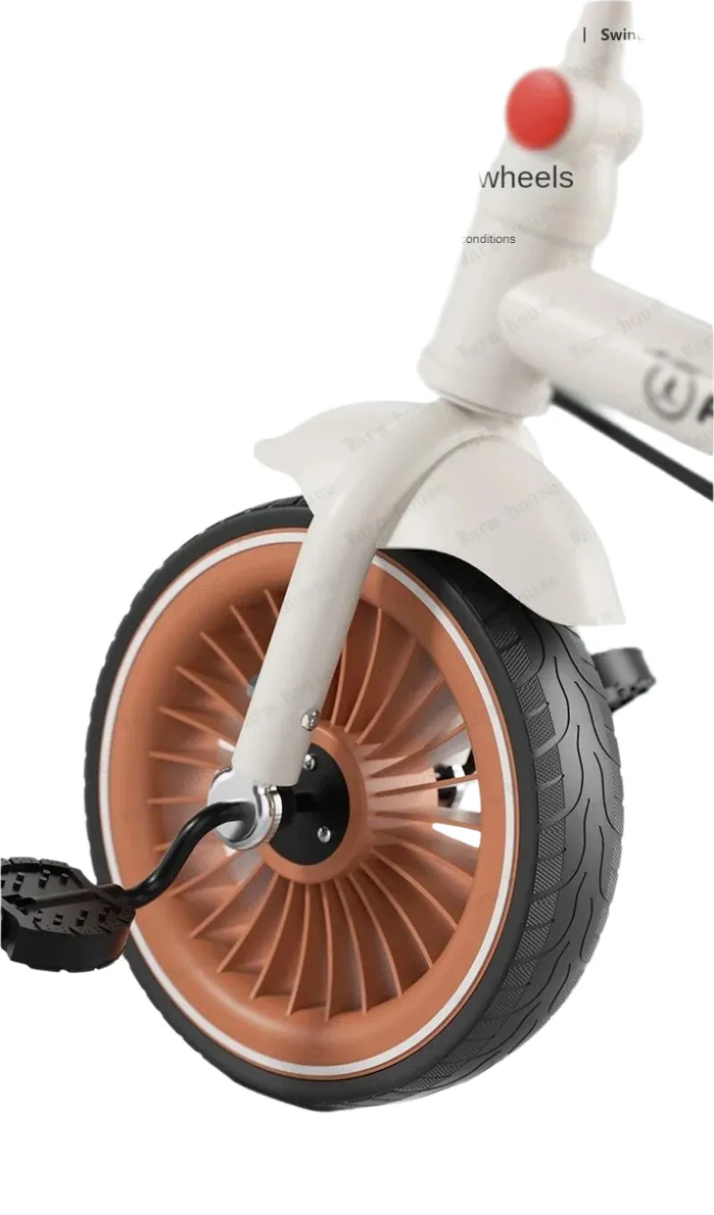 Hand-pushed three-wheeled Lightweight baby stroller