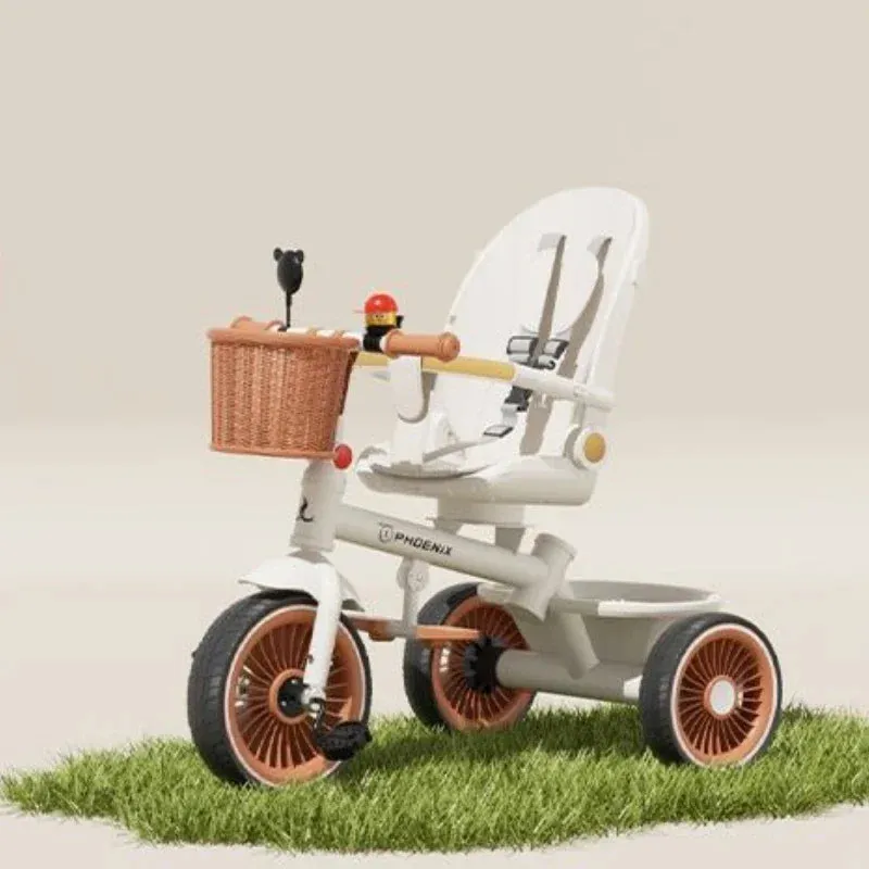 Hand-pushed three-wheeled Lightweight baby stroller