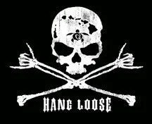 Hang Loose Skull Decal