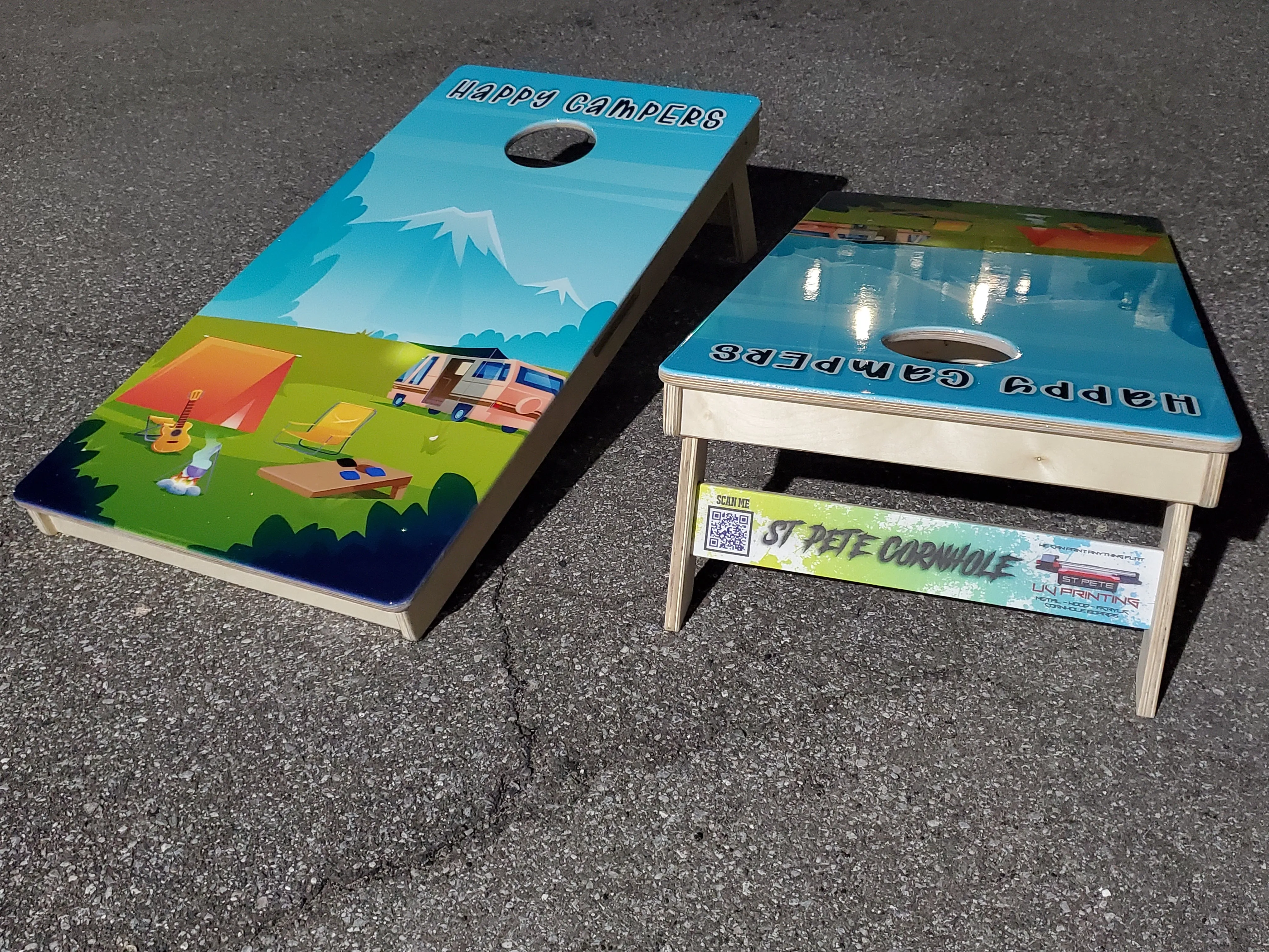 Happy Campers Cornhole Boards
