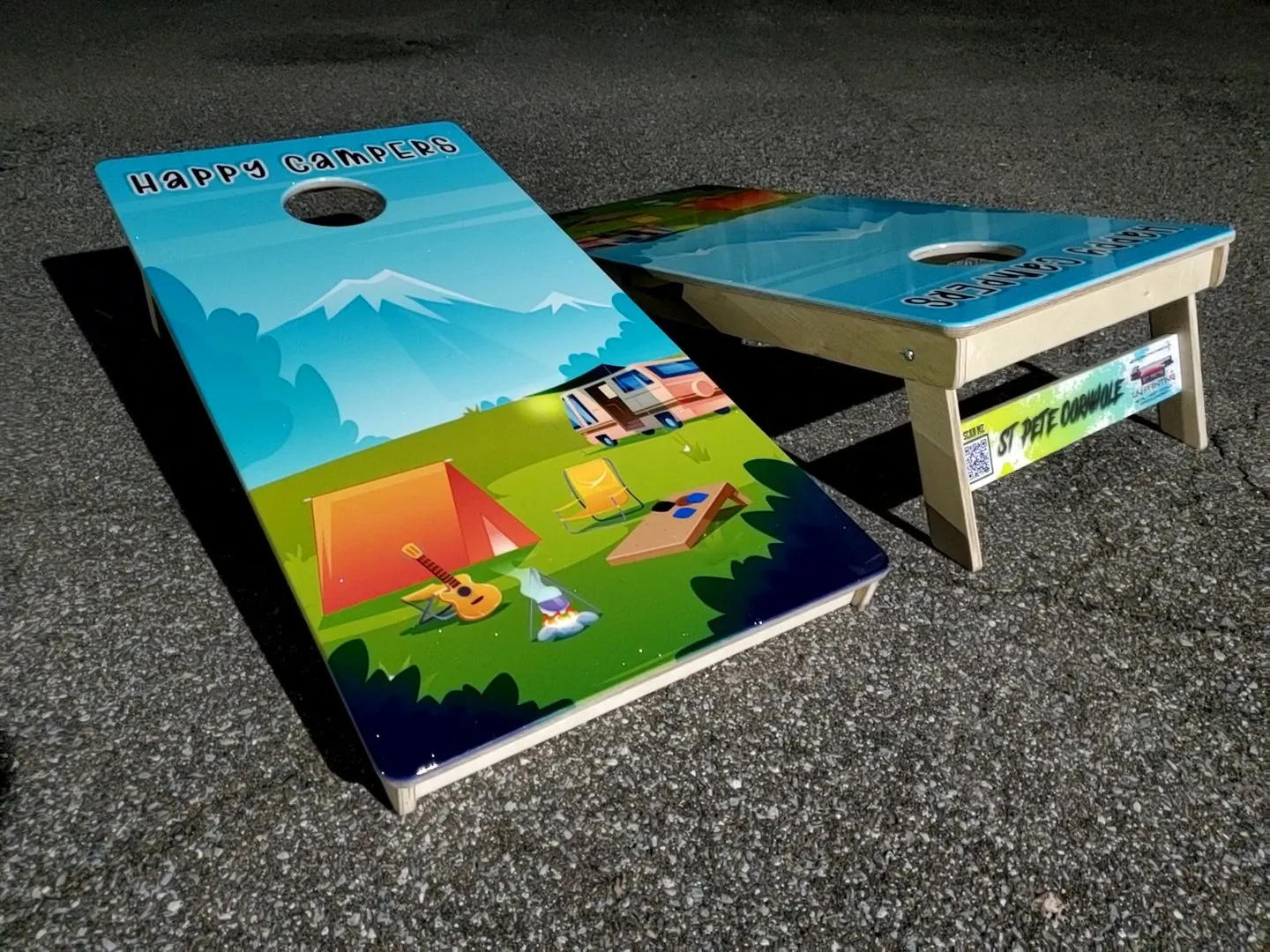 Happy Campers Cornhole Boards