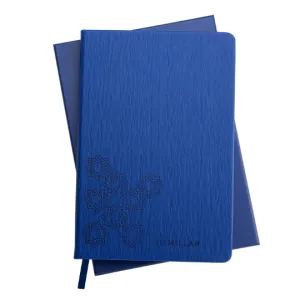 Hardback Luxury 'Bismillah' Journal in Textured Vegan Leather - Gift Boxed - Cobalt Blue - LL 01