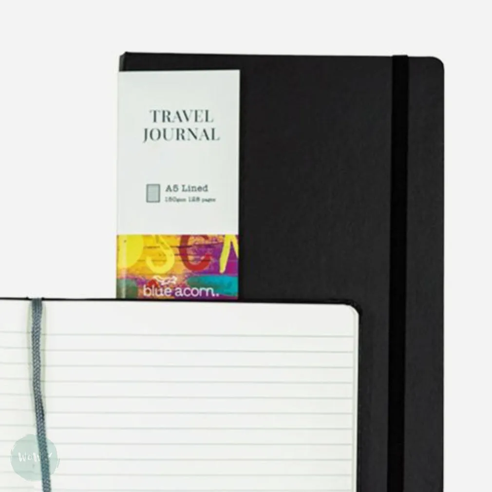 Hardback Travel Journal - A6 -  FULLY LINED - 150gsm Cartridge Paper