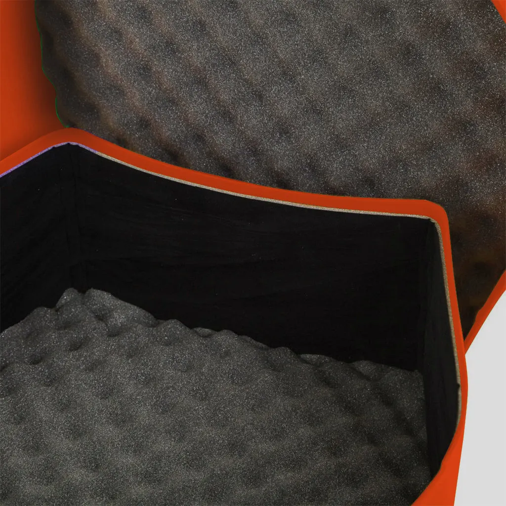 Hardcase Lined Orange 14" Snare Case