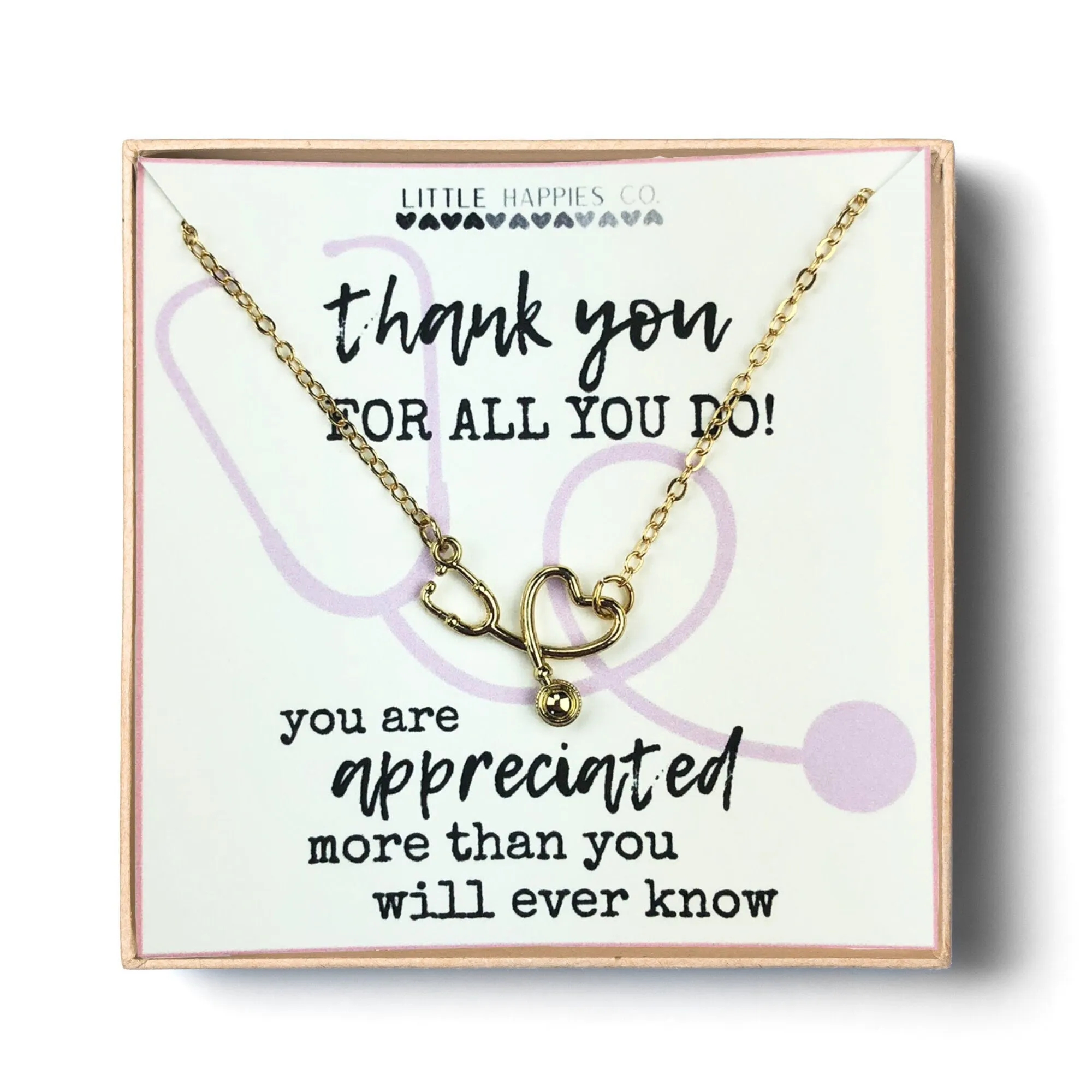 Healthcare hero gift, Stethoscope necklace, Nurse necklace, Doctor necklace, Nurse gift, Doctor gift, Nurses week, Nurse&#39;s week, RN, LPN