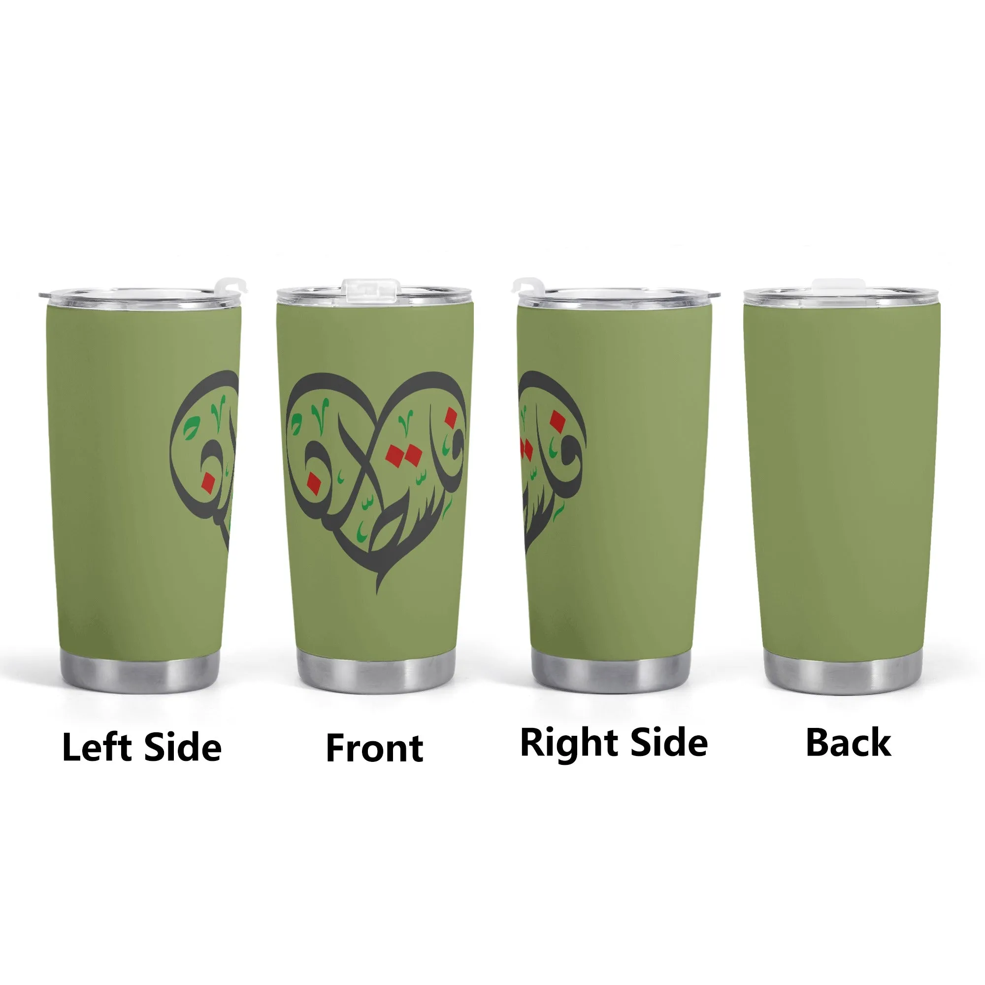 Heart Love Pistachio Car Cup