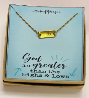 Heart necklace - Encouragement gift, sympathy gift, gift for her, grief gift, womens necklace, bibe scripture, dainty heart necklace, simple