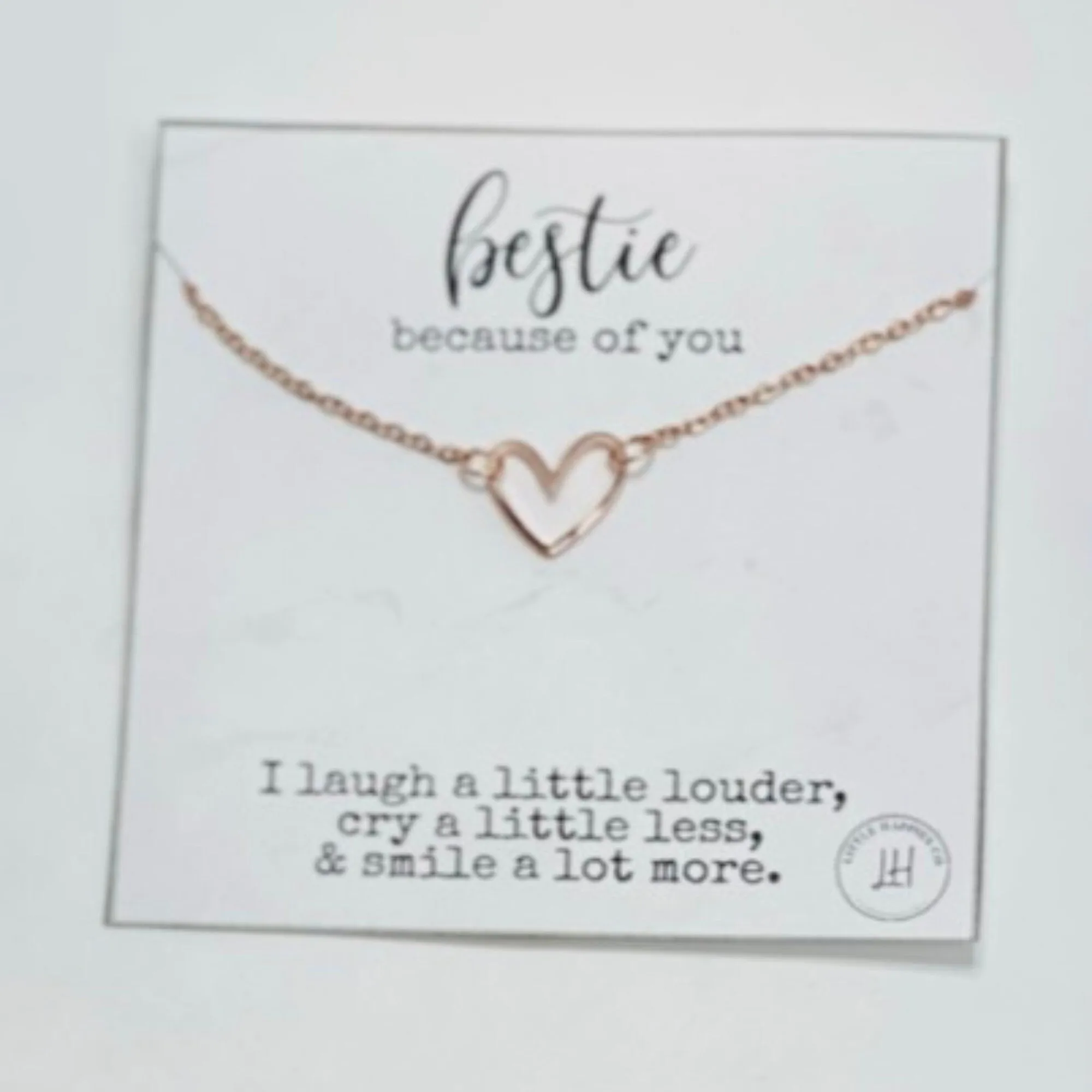 Heart necklace for best friend, BFF heart necklace, Unique best friend jewelry, Best friend jewelry gifts, Open heart necklace, Bestie gift