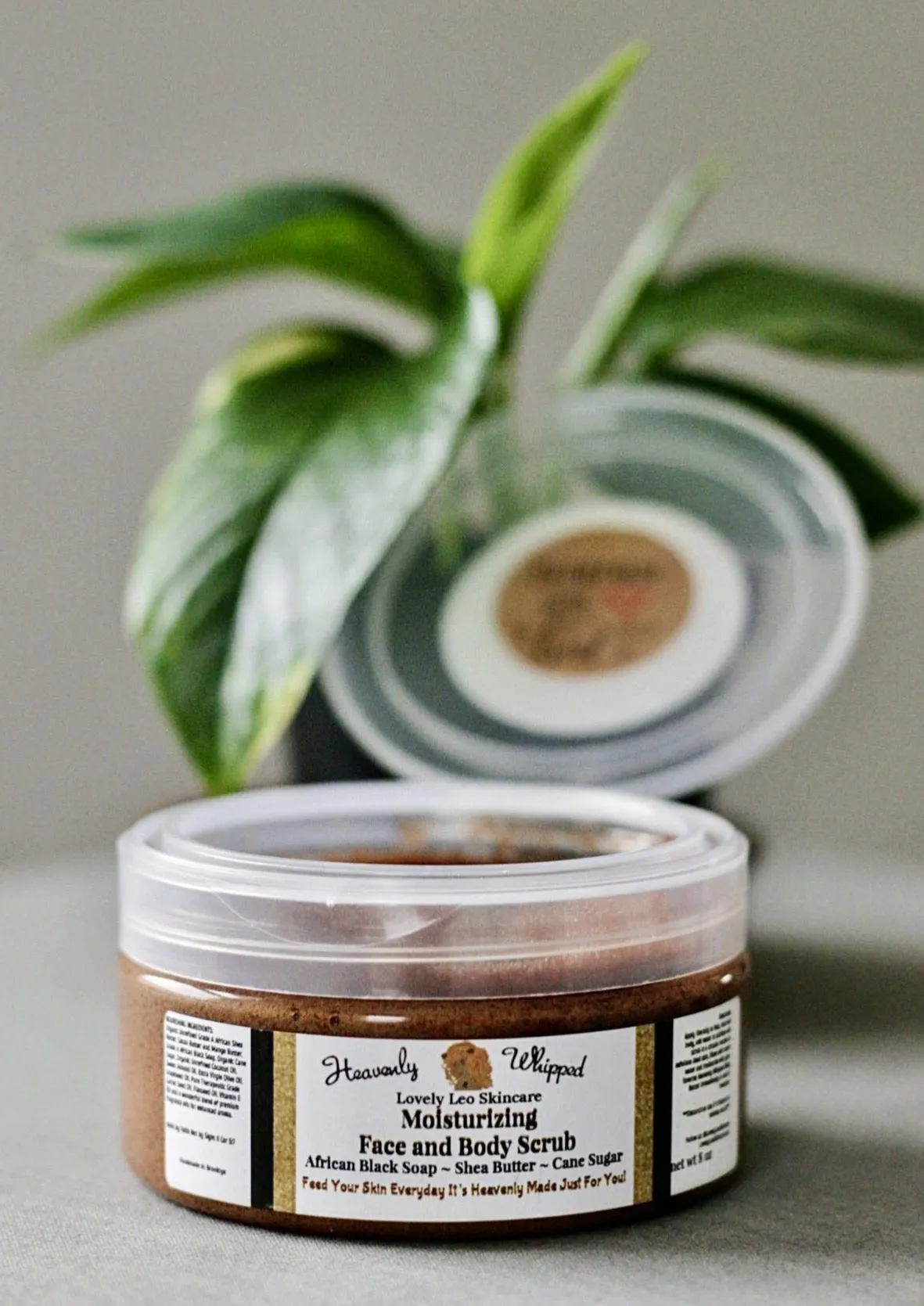 Heavenly Whipped Walnut Body Scrub with African Black Soap