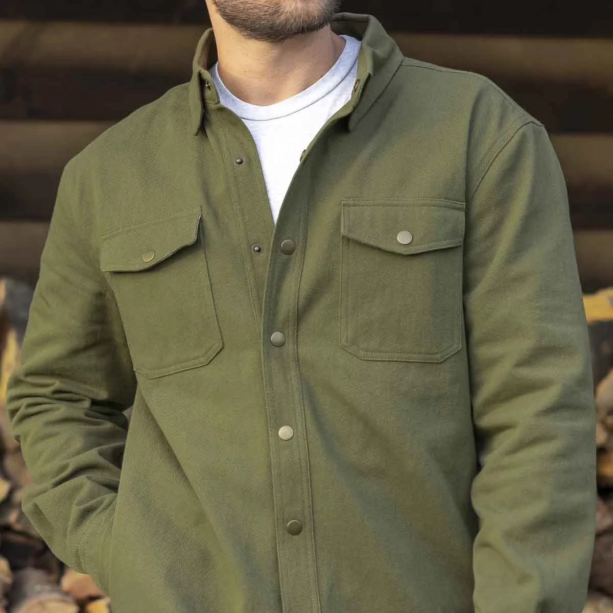 Heavy-Duty Shirt Jacket "Olive" – RSVLTS Reserve