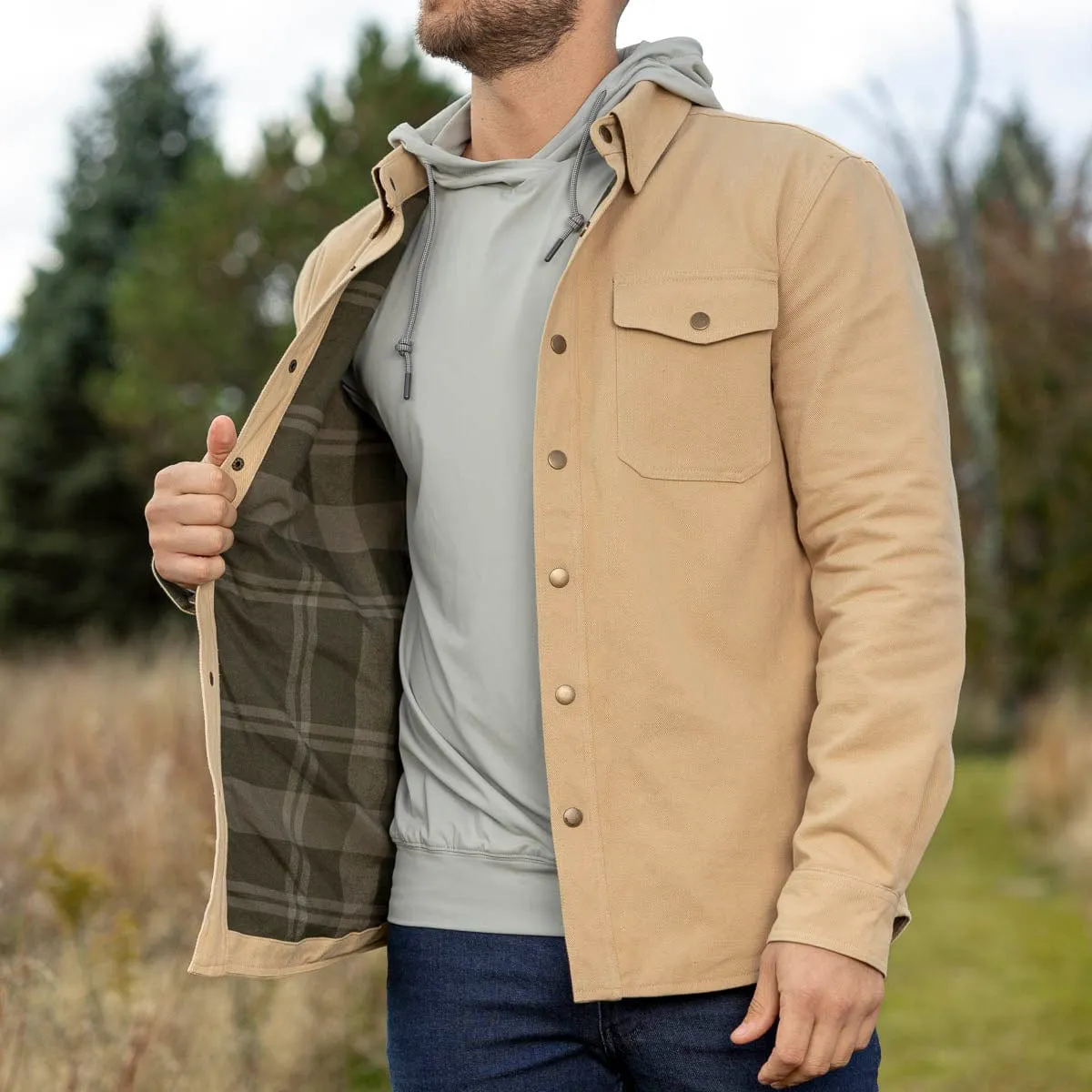 Heavy-Duty Shirt Jacket "Sawdust" – RSVLTS Reserve