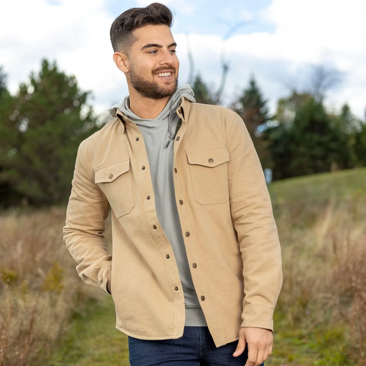 Heavy-Duty Shirt Jacket "Sawdust" – RSVLTS Reserve