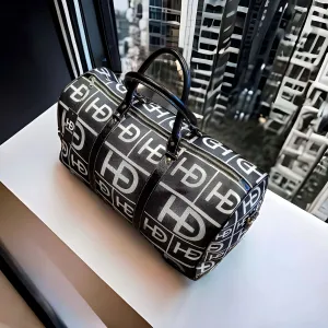 HEED NYC Signature Black Large Duffle Bag