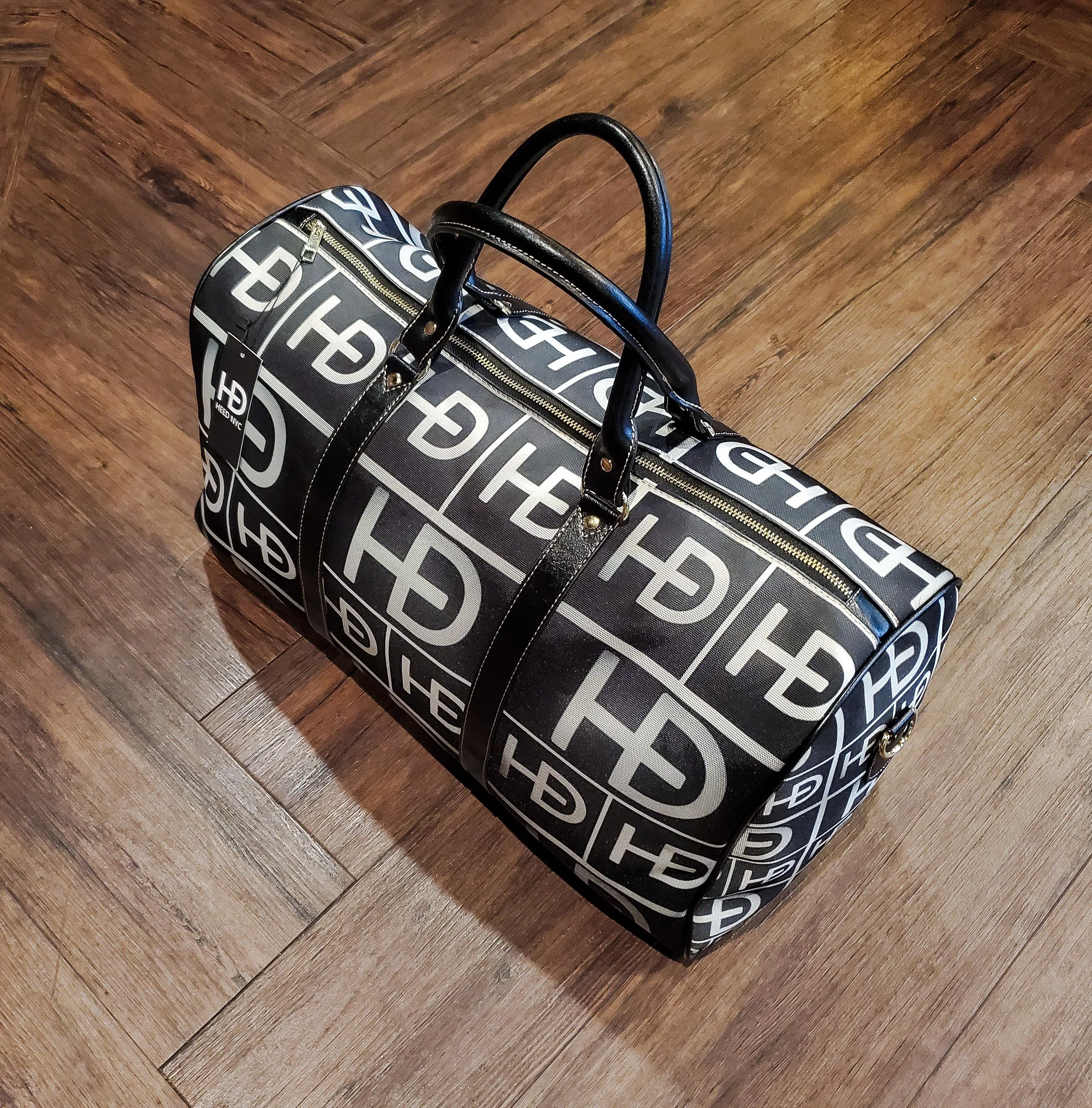 HEED NYC Signature Black Large Duffle Bag