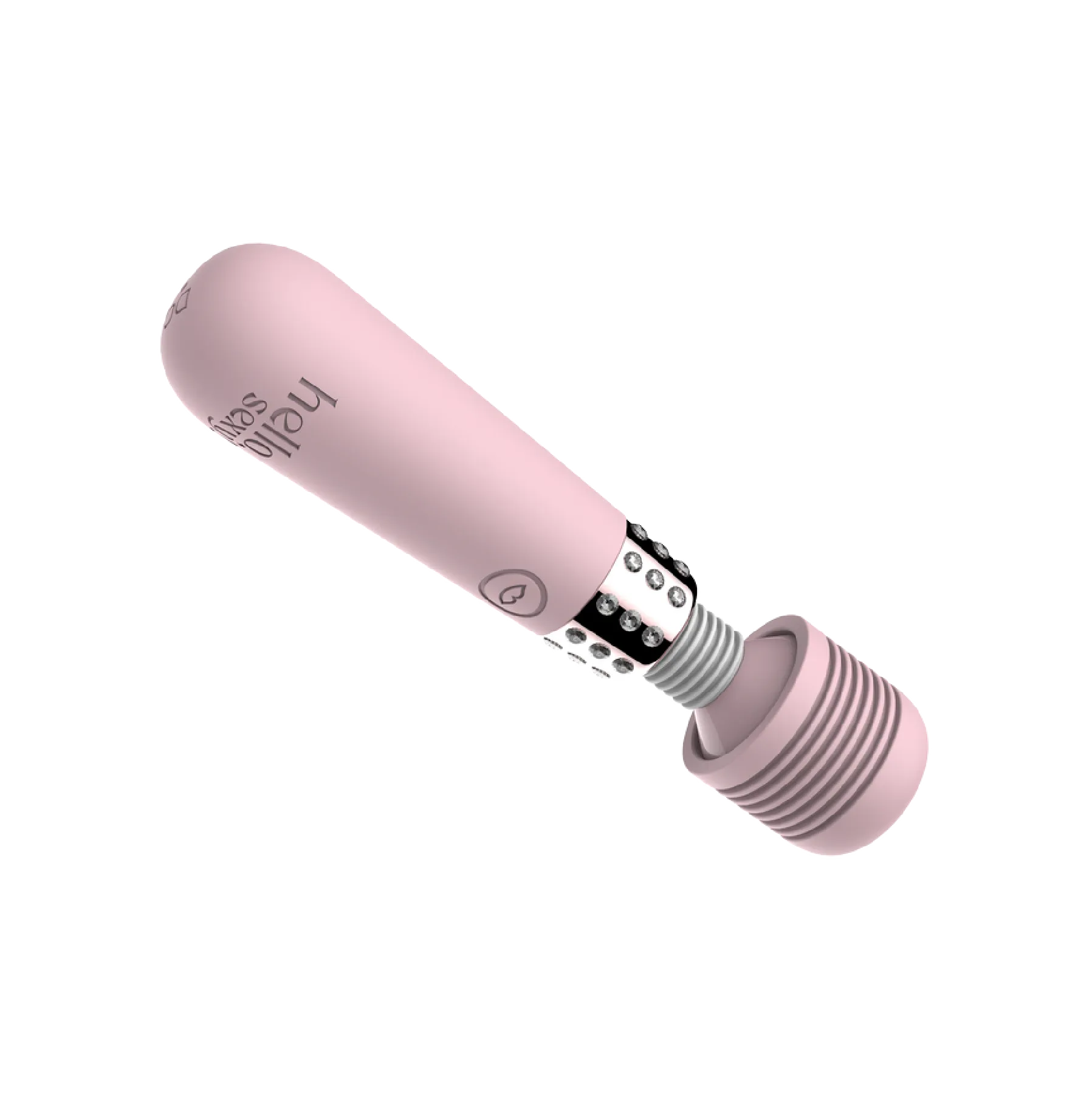 Hello Sexy Bling Bling Mini Wand Massager - Cherry Blossom