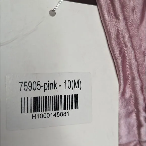 Hello Molly Get Outta Here Satin Dress Pink Ruched Mini Sexy