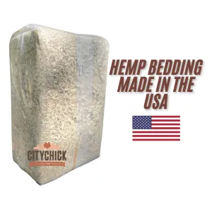 Hemp bedding, USA Grown Chicken Coop Hemp Bedding, (285L), 10  Cubic Feet, Grade A Premium Hemp Bedding for Coops, Nesting Boxes, Small & Large Animals