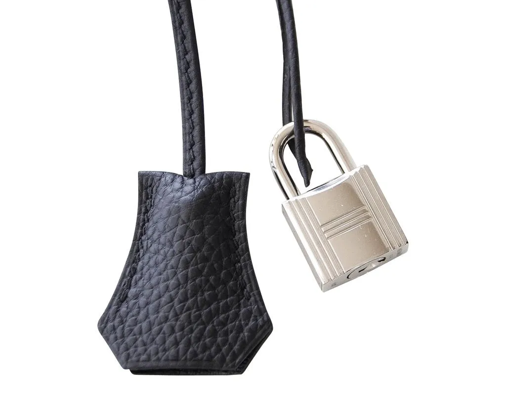 Hermès Kelly 28 Retourne Black Togo PHW Bag