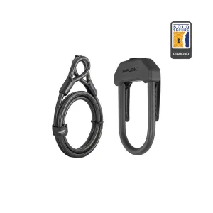 Hiplok - DX Plus - D-Lock With 2 Metre Cable