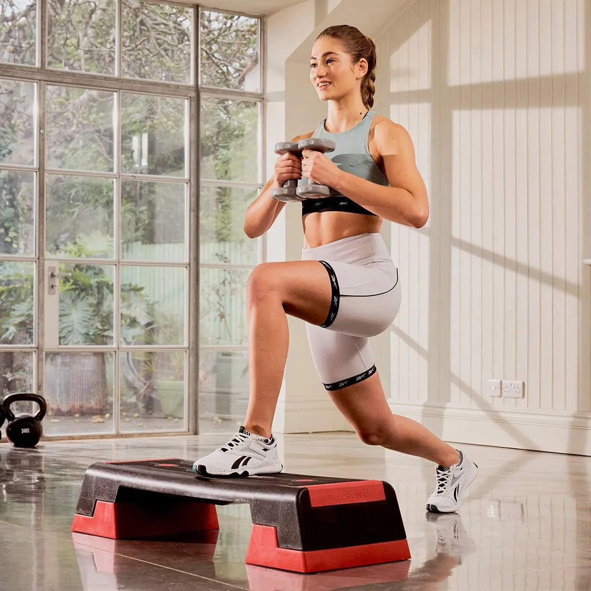 Hit Fitness 20kg Pump Set & Reebok Step