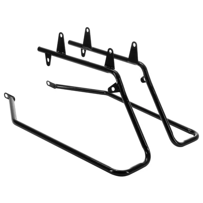 Hogworkz Unpainted Harley® Softail Stretched Saddlebag Conversion Kit w/ Black Hardware for '18-'22