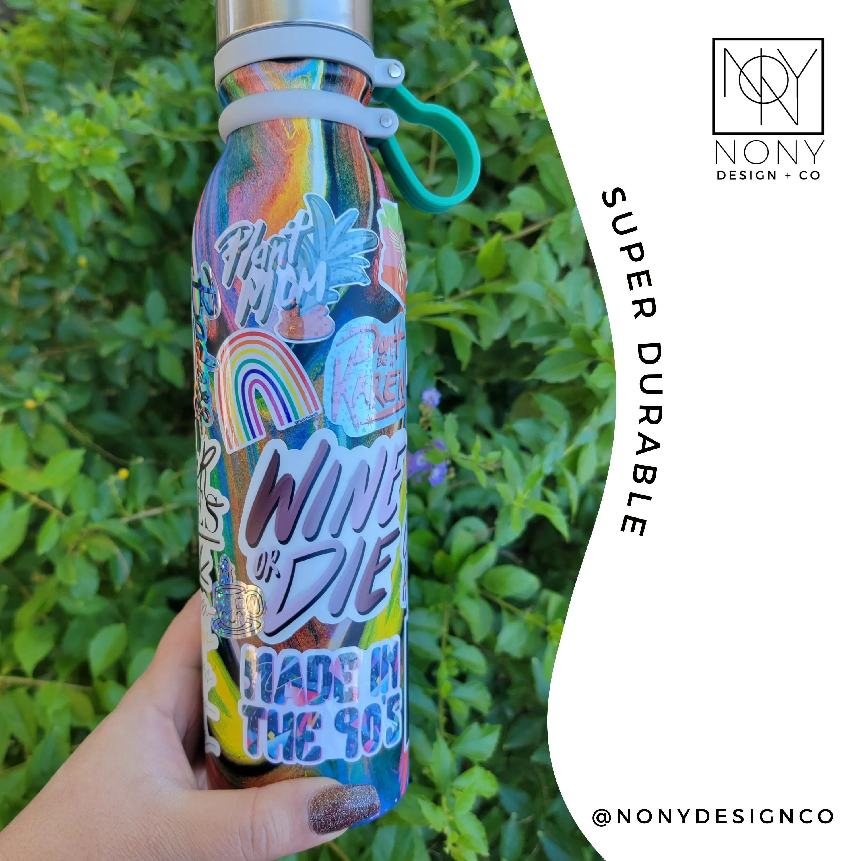 Holographic Crystal Moons Sticker