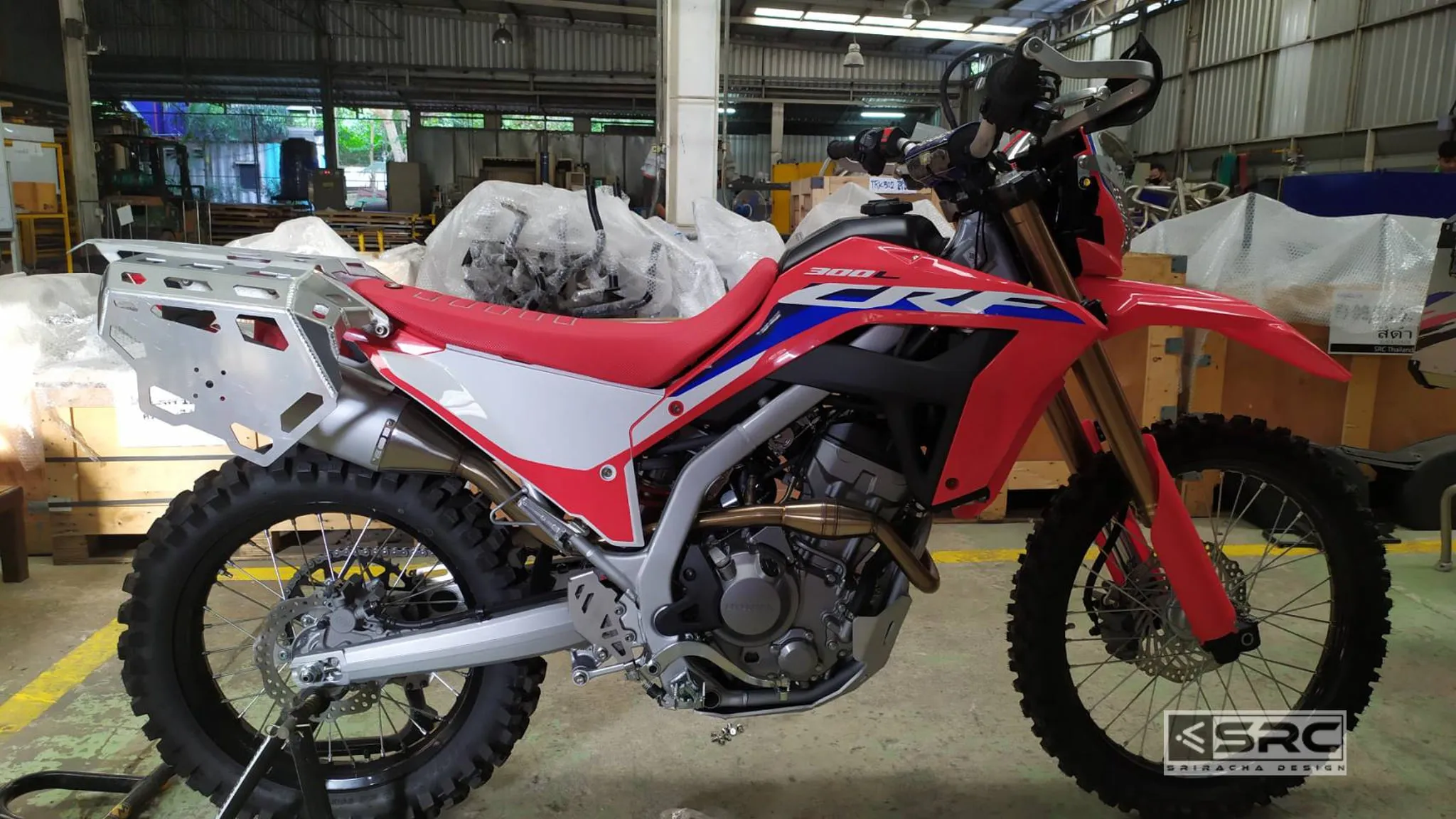 Honda CRF300L Rear Cargo Rack, Side Racks & Gas Tank