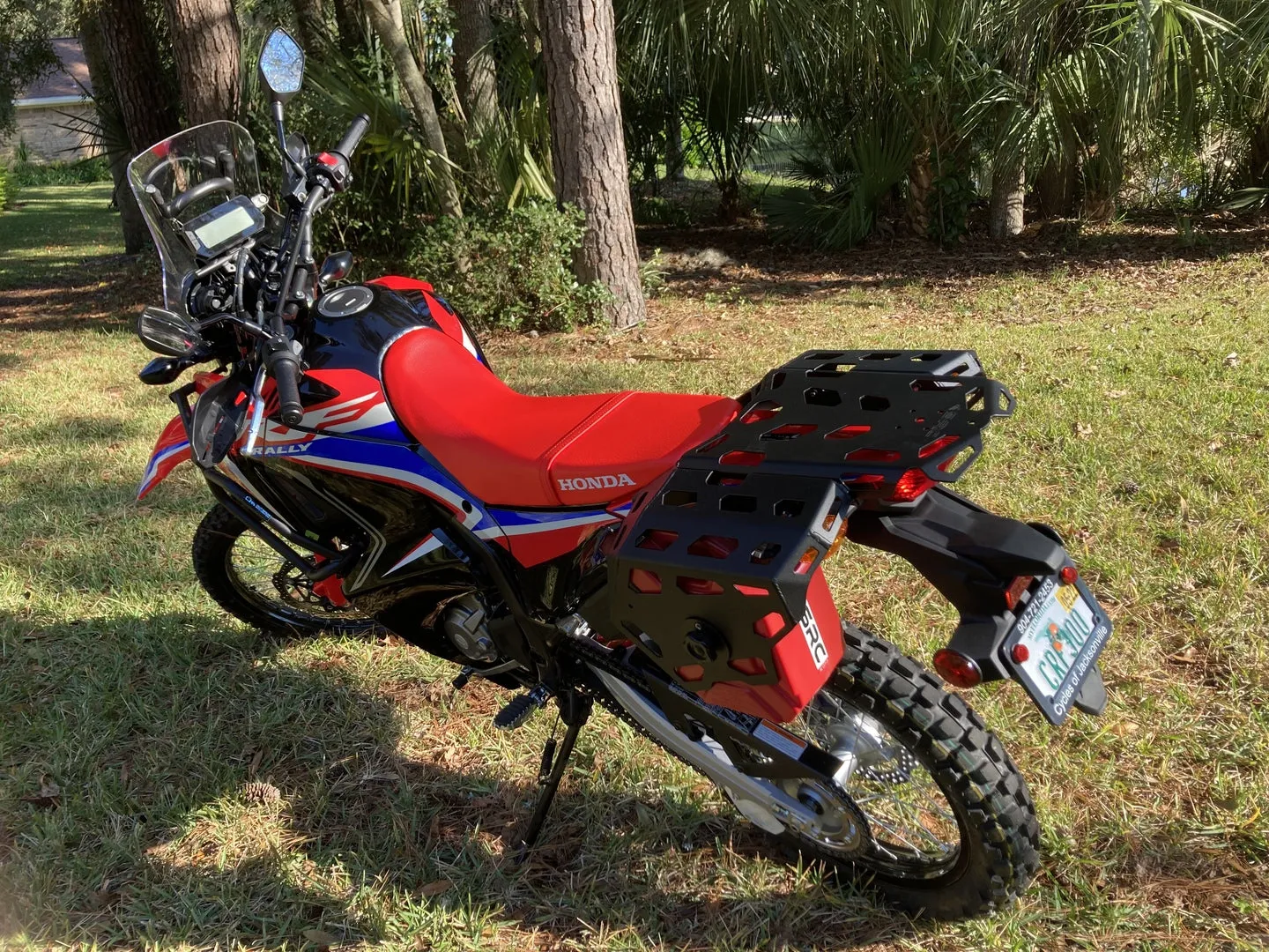 Honda CRF300L Rear Cargo Rack, Side Racks & Gas Tank