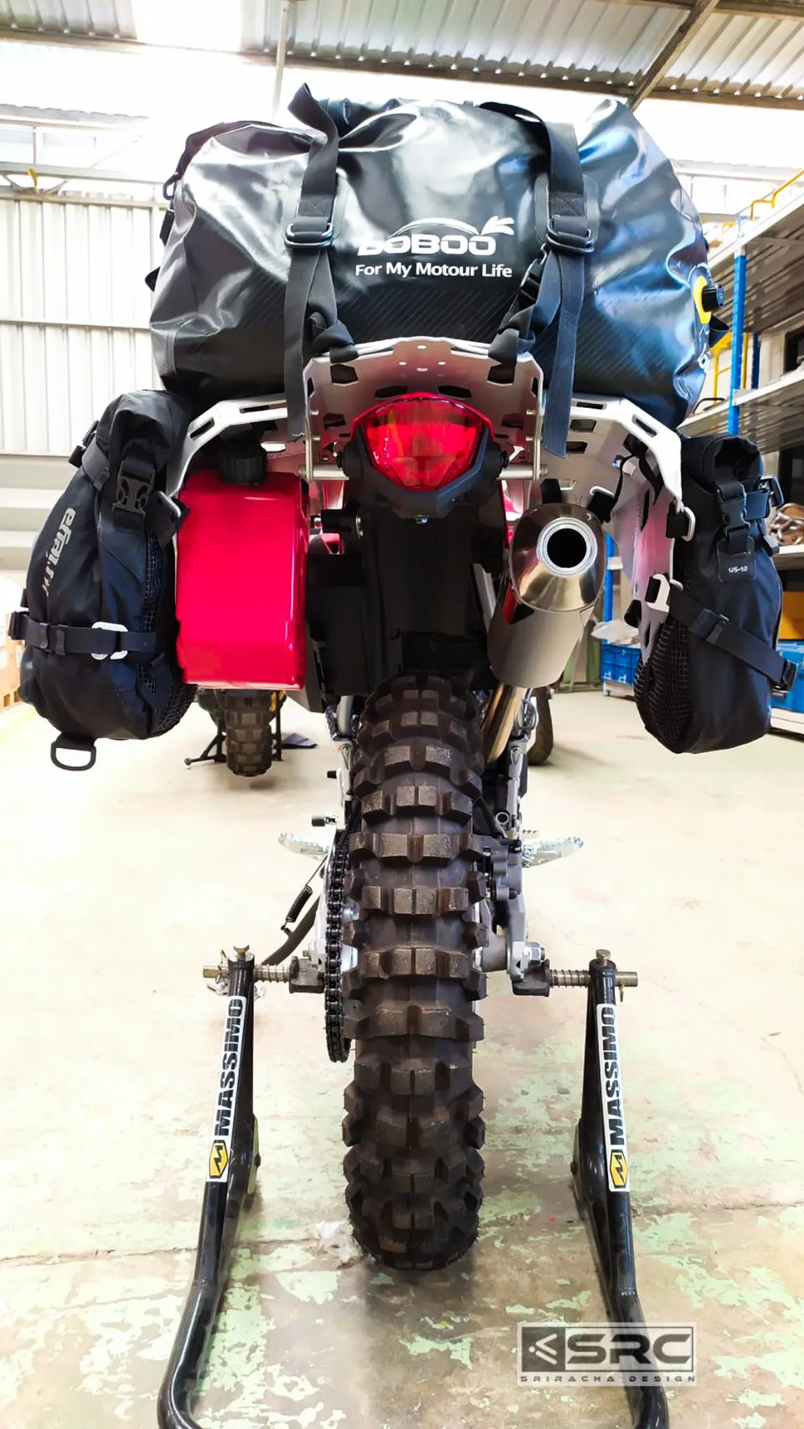 Honda CRF300L Rear Cargo Rack, Side Racks & Gas Tank