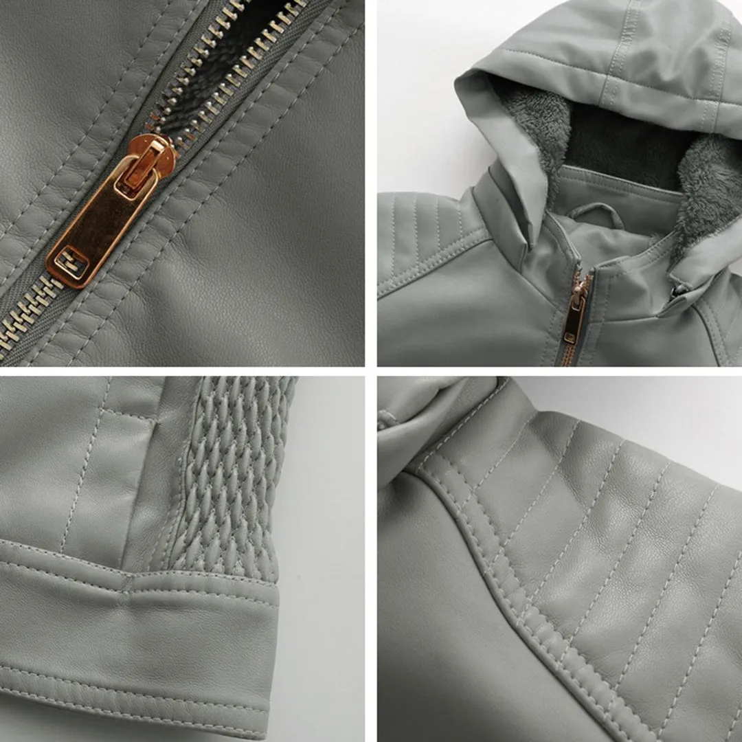 Hooded Luxe™ | Women's Jacket with Detachable Hood | Lightweight, Water-Resistant Fabric & Stylish Design