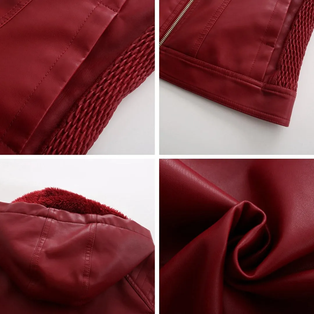 Hooded Luxe™ | Women's Jacket with Detachable Hood | Lightweight, Water-Resistant Fabric & Stylish Design