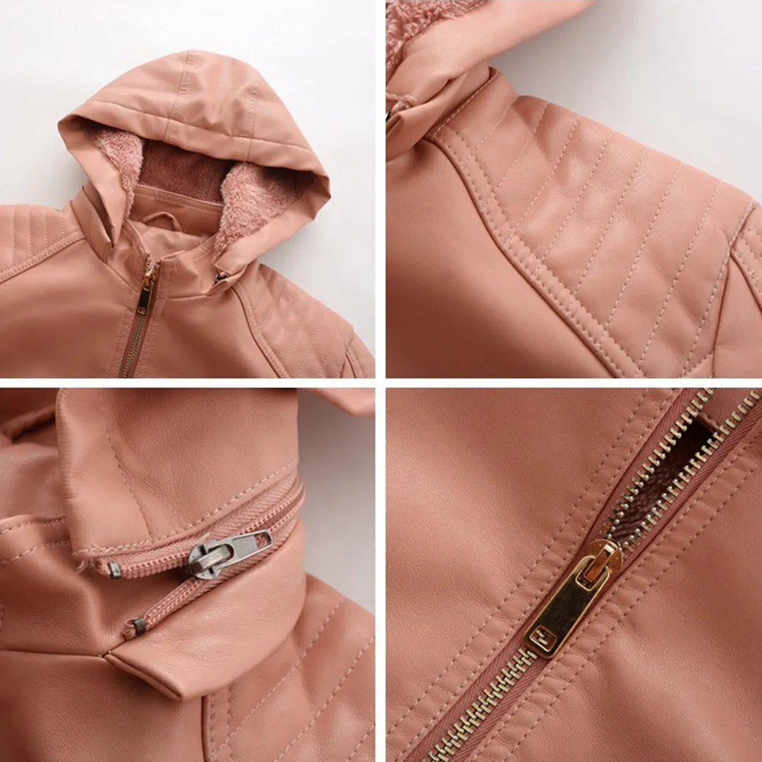 Hooded Luxe™ | Women's Jacket with Detachable Hood | Lightweight, Water-Resistant Fabric & Stylish Design