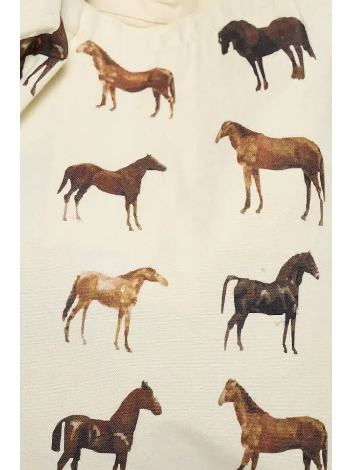 Horse Print Tote Bag