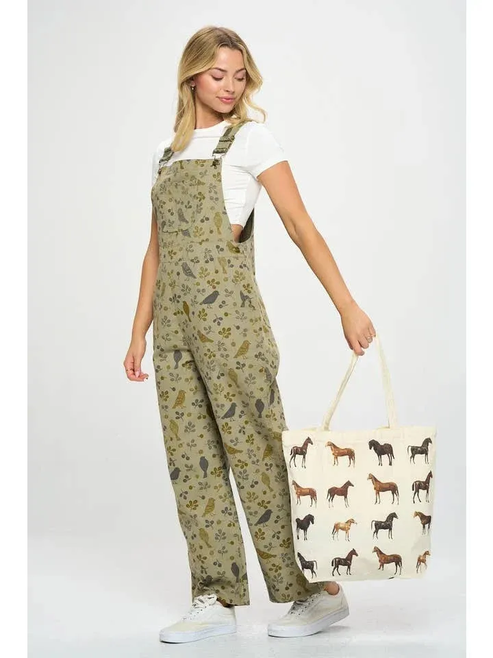 Horse Print Tote Bag